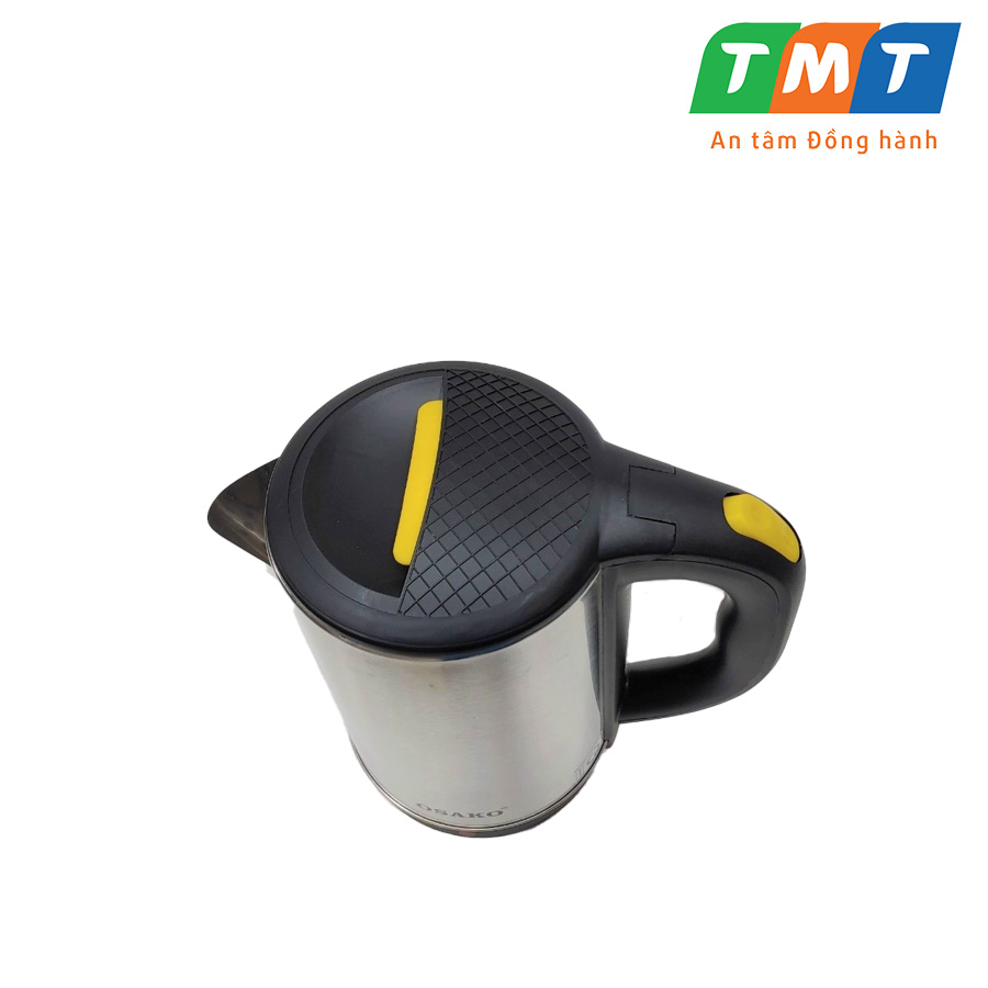 Ấm siêu tốc Inox 2L Osako OSA-208, bình điện đun nước pha sữa nhanh bảo hành 12 tháng toàn quốc