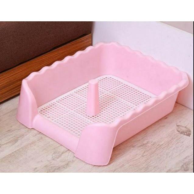 Khay vệ sinh có thành cho thú cưng, khay vệ sinh chó mèo. Nhựa không độc hại.