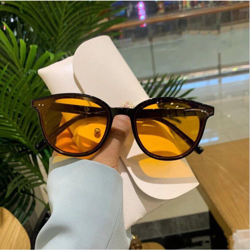 Kính râm Mắt Tròn Unisex Thời Trang Đi Ngày và Đêm