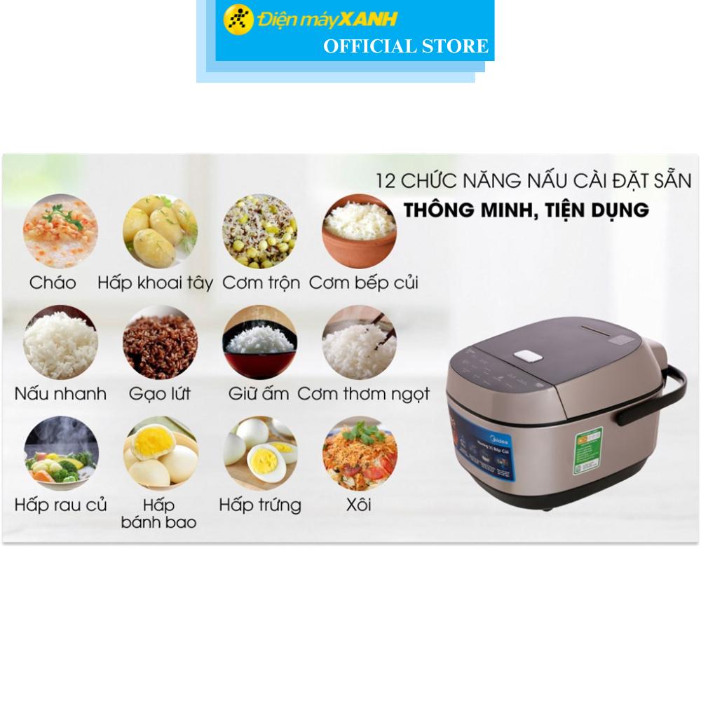 Nồi cơm cao tần Midea 1.8 lít MB-HS5008 - Hàng Chính Hãng