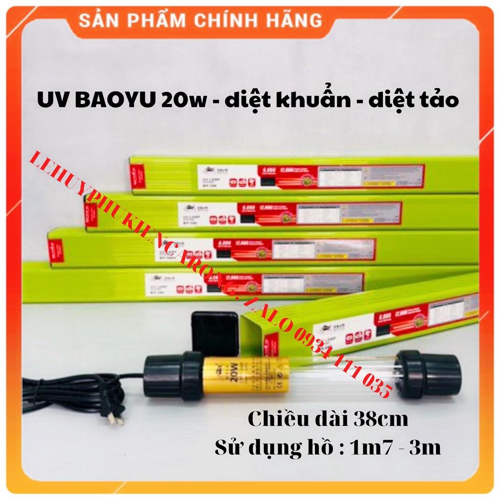 Đèn UV Baoyu BY186-20W Dài 36cm Diệt Rêu, Tảo, Khuẩn Có Hại Cho Hồ Cá