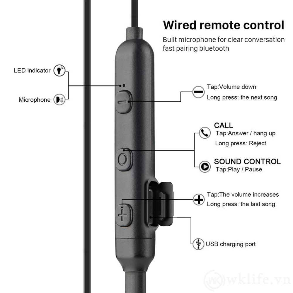 Tai Nghe Bluetooth ES11 - Hàng Chính Hãng