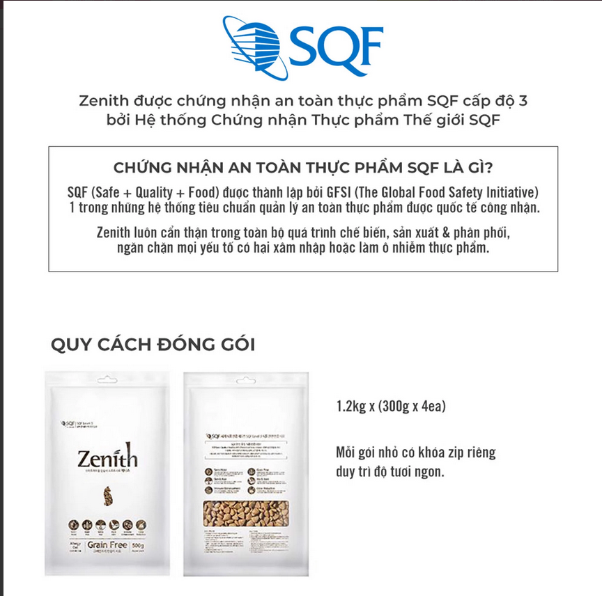 Thức ăn hạt mềm cho mèo Zenith | Không ngũ cốc | Triệt tiêu búi lông | Từ & cá hồi | Cho mèo mọi lứa tuổi