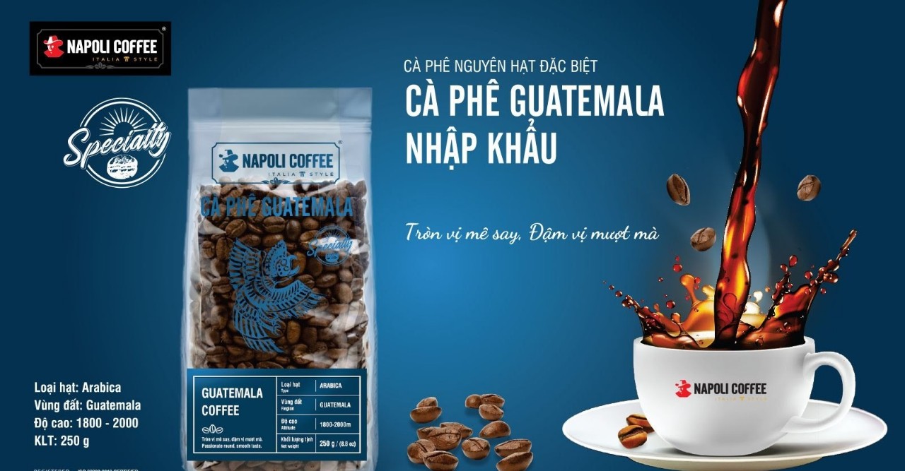 Cà phê Arabica GUATEMALA - Chua Thanh Hương Nhiệt Đới - Rang Nguyên Hạt Nhập Khẩu - Pha Máy/Phin Cao Cấp 250g/túi