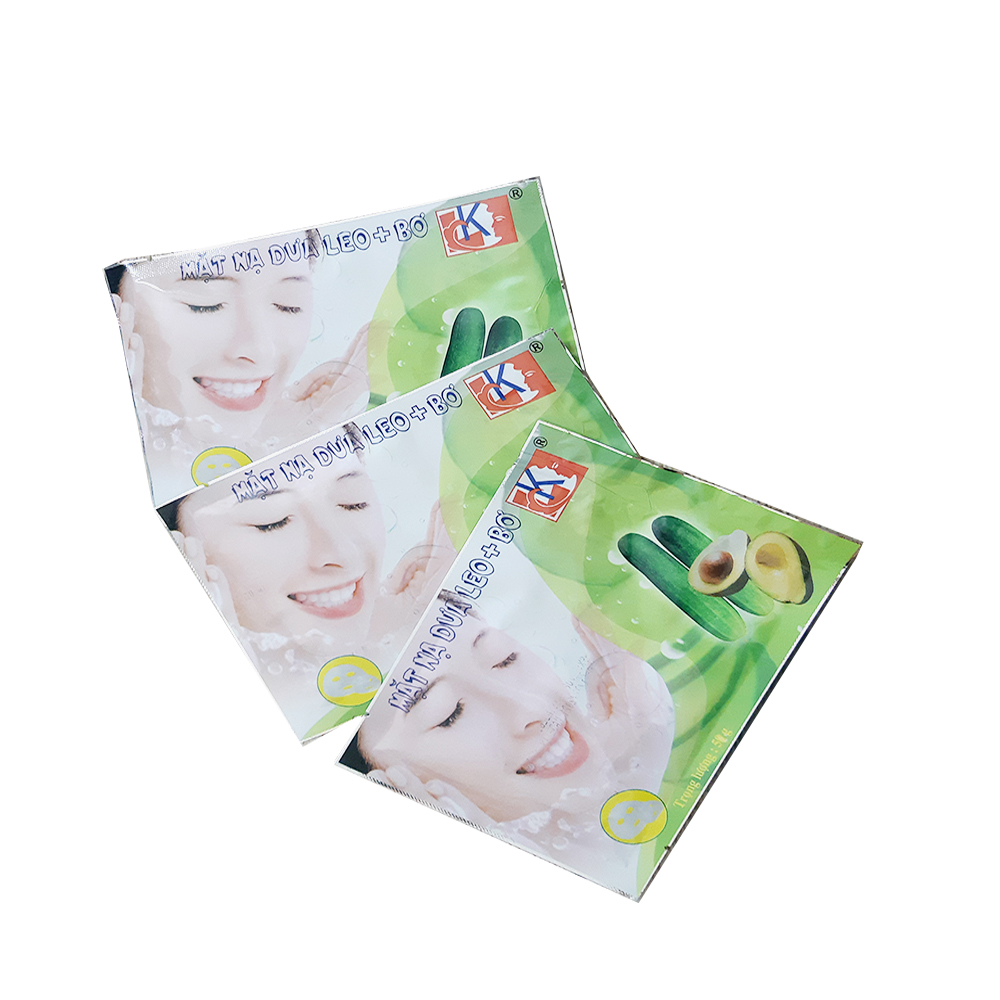 Combo 10 miếng mặt nạ dưỡng da LK chiết xuất Dưa leo + Bơ 50g (Cucumber Butter Mask 50g)