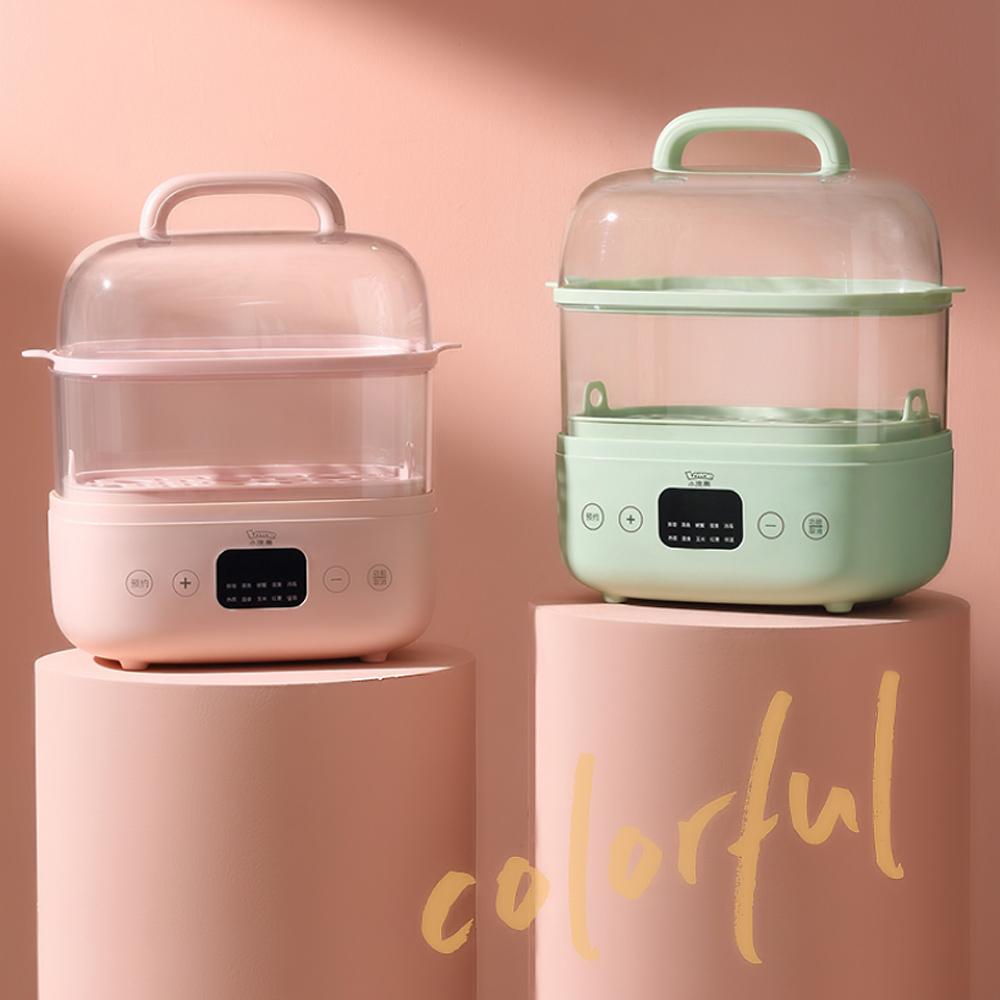 LOTOR Electric Steamer 6L Double Boiler 24hours Intelligent Reservation/800W Fast Heating/360°Circumlating Steam Machine