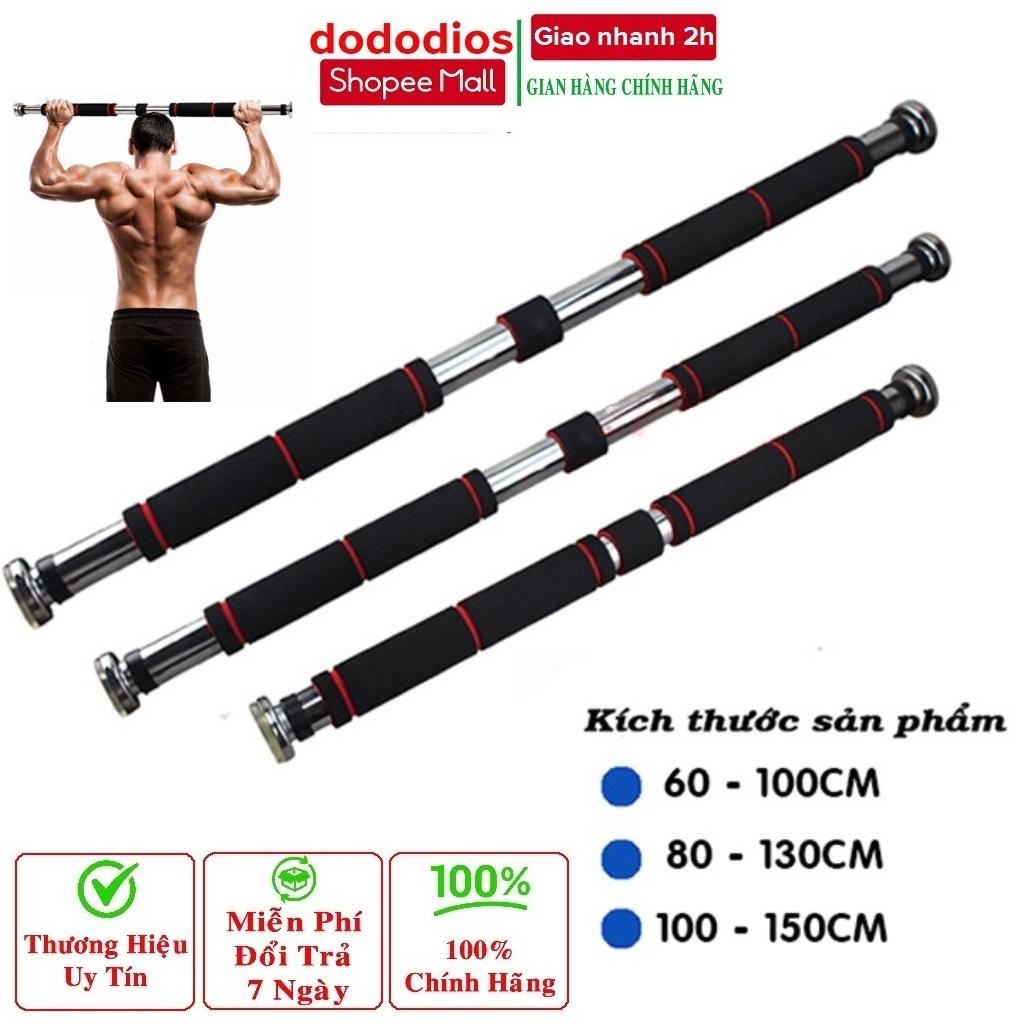 DODODIOS Thanh tập xà đơn treo tường gắn cửa nhiều cỡ từ 62-150cm tùy chỉnh phù hợp tập gym tại nhà tăng cơ bắp