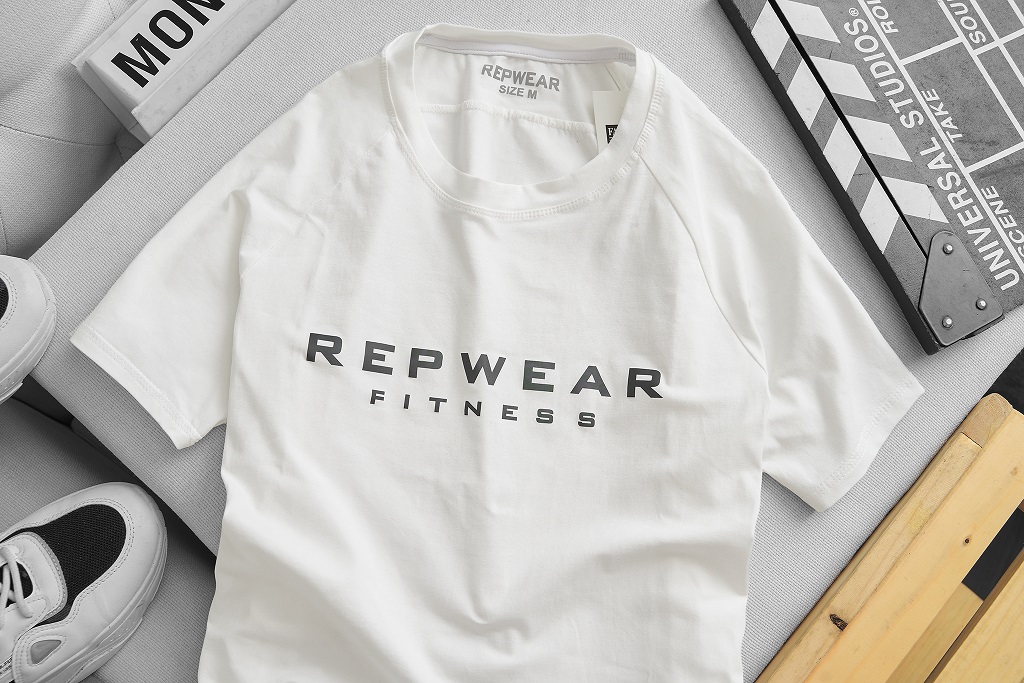 Áo Tập Gym Nam Cộc Tay Repwear Chất Liệu Cotton Cao Cấp Thoáng Mát Thấm Hút Mồ Hôi