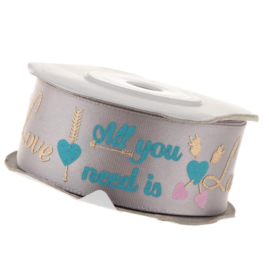 10 Yards Fabric Ribbon Roll Gift Package Craft Cake Wrapping Belt Tape