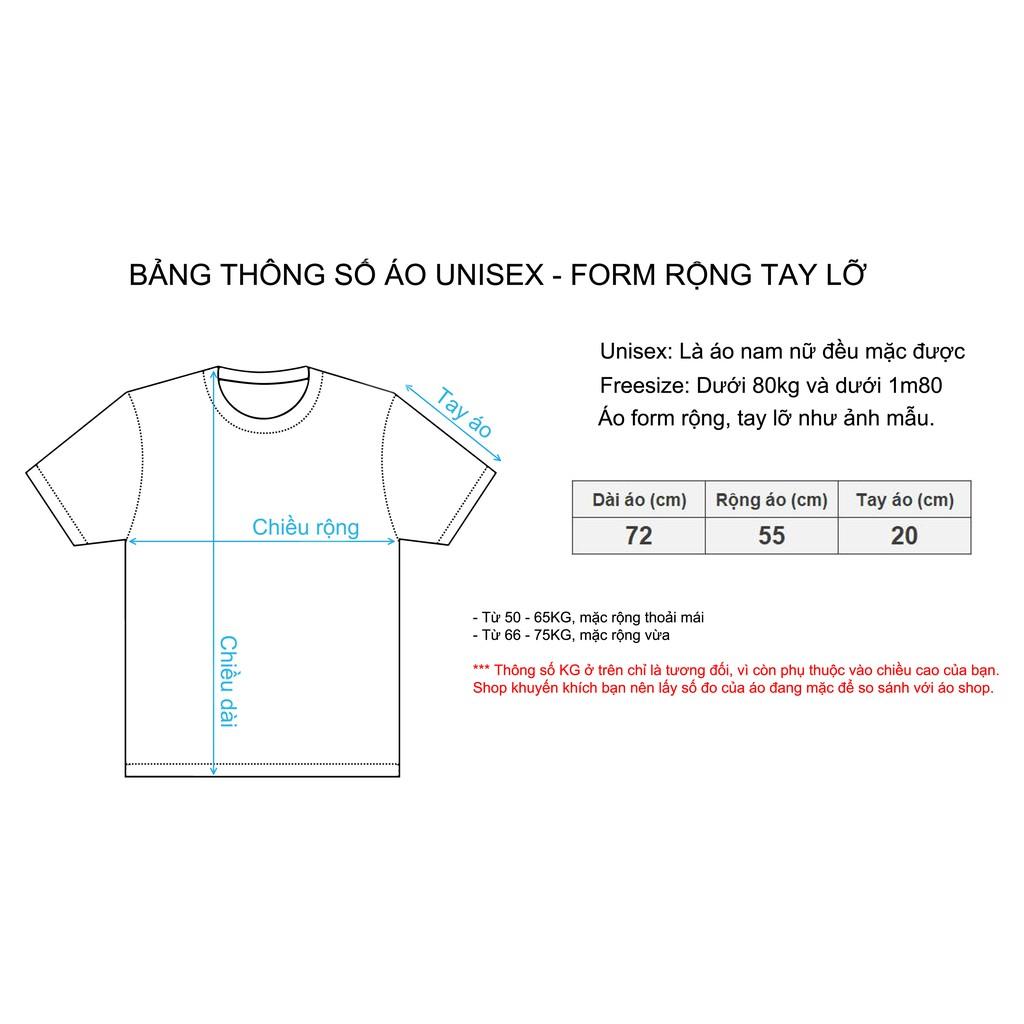 Áo Thun Tay Lỡ Unisex Thỏ Baka Siêu Cute