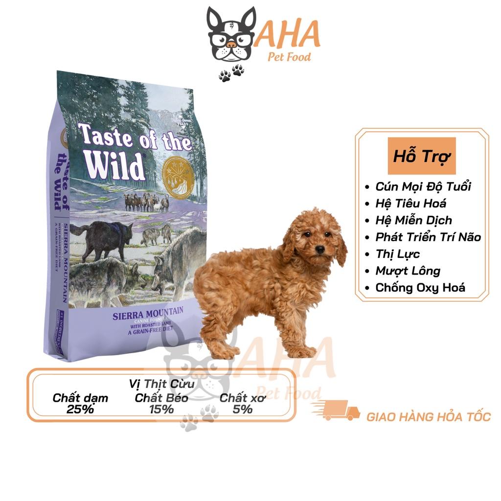 Thức Ăn Cho Chó Poodle Taste Of The Wild Bao 500g - Appalachian Valley Thịt Nai & Đậu Garbanzo