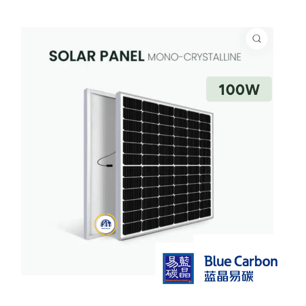 Tấm pin năng lượng mặt trời 100w - Chính hãng Blue Carbon