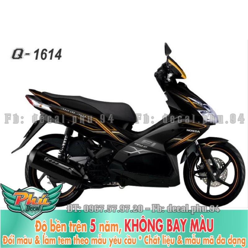 Tem rời Rơi Airblade Dán xe đen 2011-2014