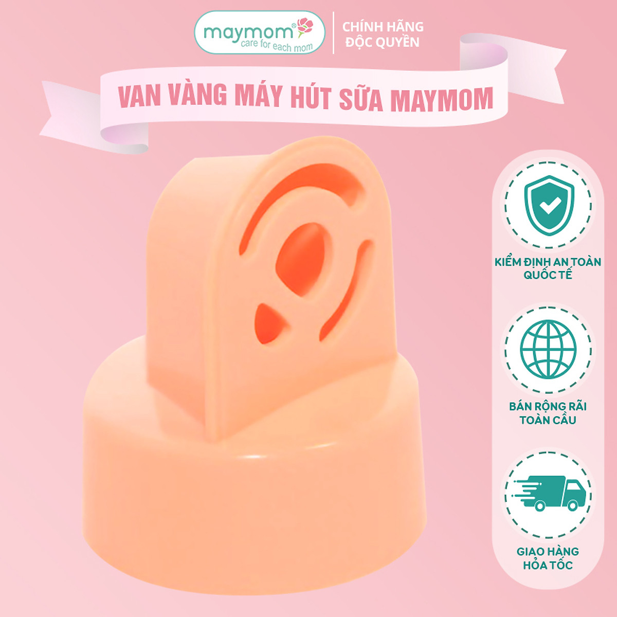 Van Vàng Máy Hút Sữa Maymom, Phụ Kiện Thay Thế Máy Medela Pump, Harmony, Swing, Mini Electric 