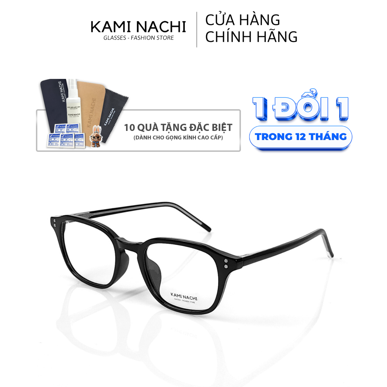 Gọng kính Xuân Hè mới KAMI NACHI Tr1959, chất liệu nhựa Acetat