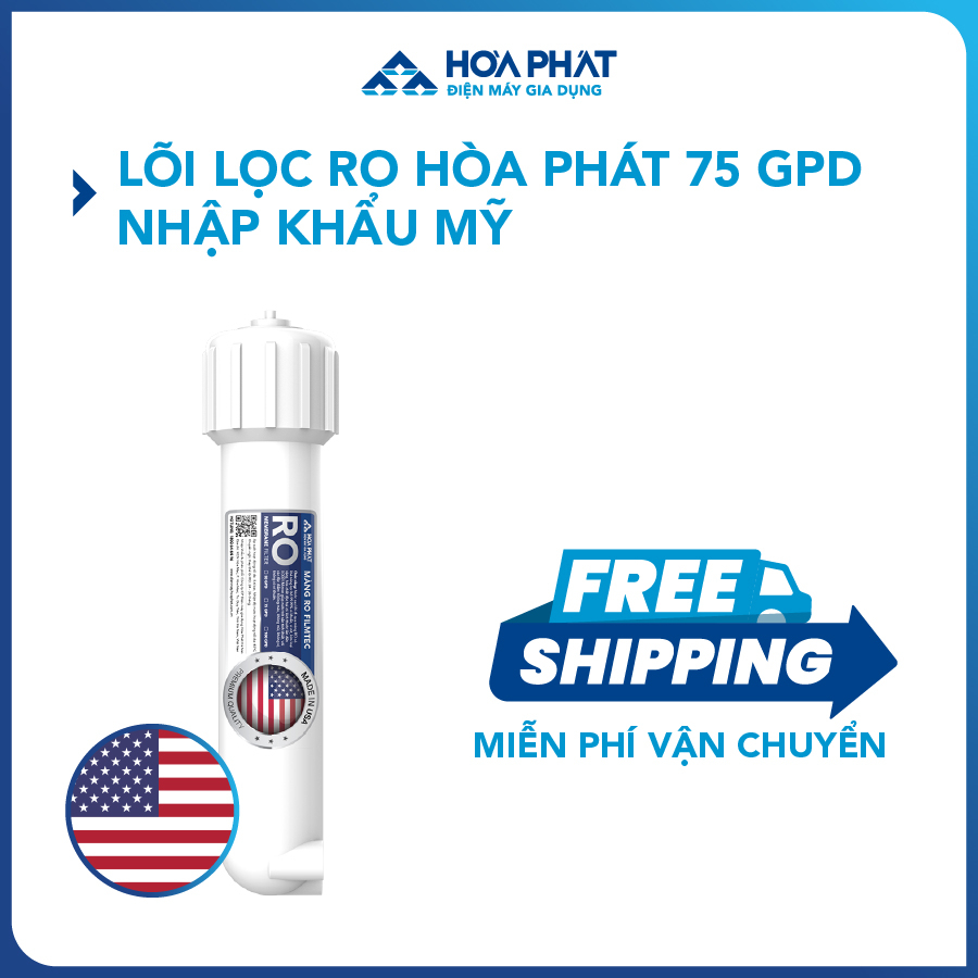 Lõi lọc RO Hòa Phát 75 GPD nhập khẩu Mỹ - Hàng chính hãng