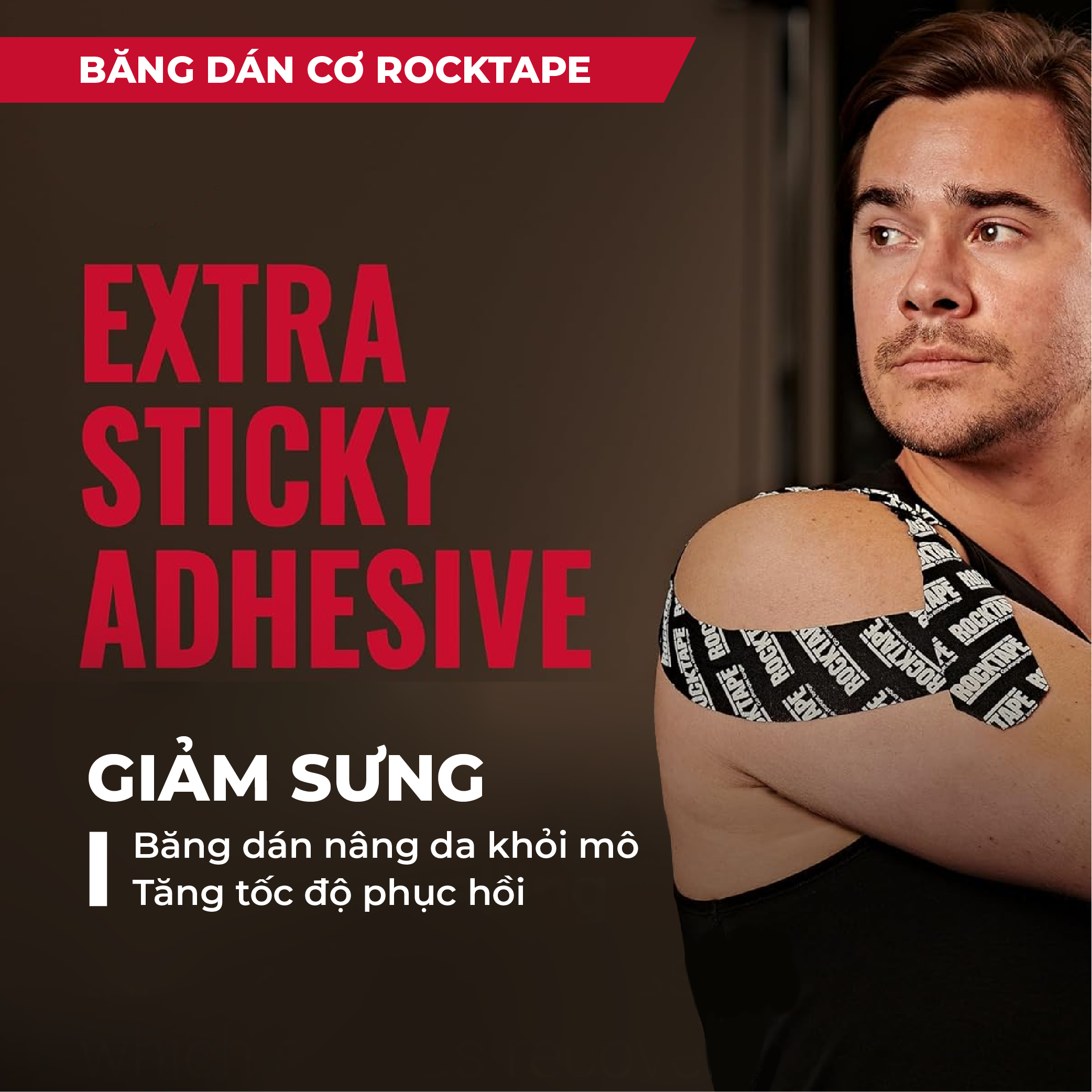 Băng Dán Cơ RockTape Extra-Sticky ADHESIVE