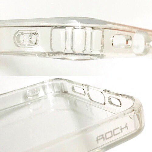 Ốp lưng cho iPhone 12  và 12 Pro  hiệu Rock Crystal Air Shock chống sốc  - Hàng nhập khẩu