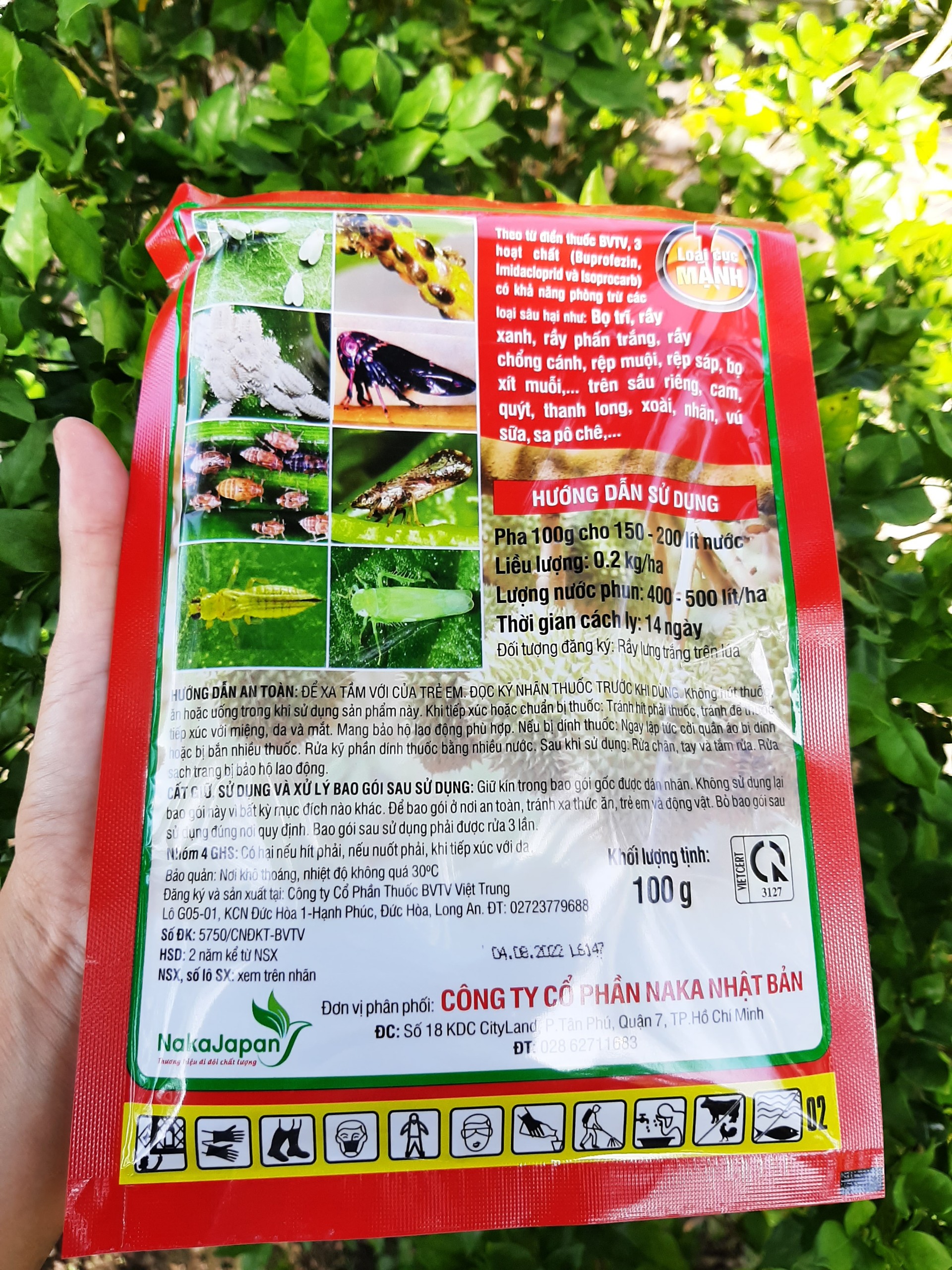 Topogold 450WP - Trừ rầy xanh, rầy phấn trắng trên sầu riêng, lúa gói 100gram