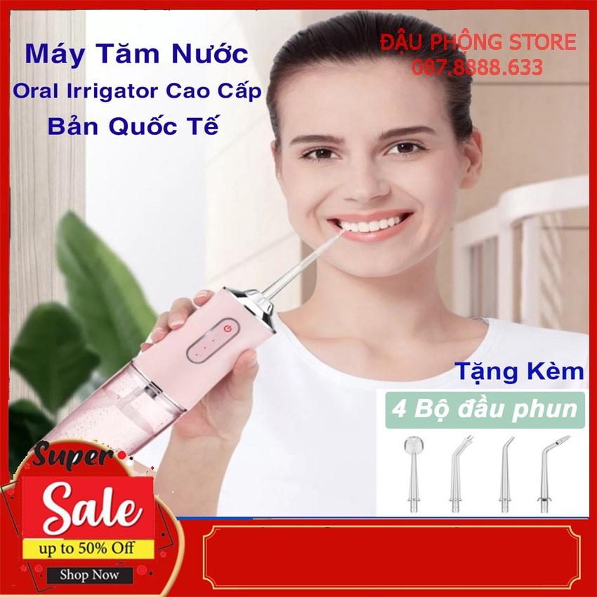 [KOSUYTU] Máy Tăm Nước Cầm Tay Oral Irrigator Bản Quốc Tế Chuẩn Châu Âu - Tăm Nước Vệ Sinh Răng Miệng Oral Irrigator Bản Quốc Tế