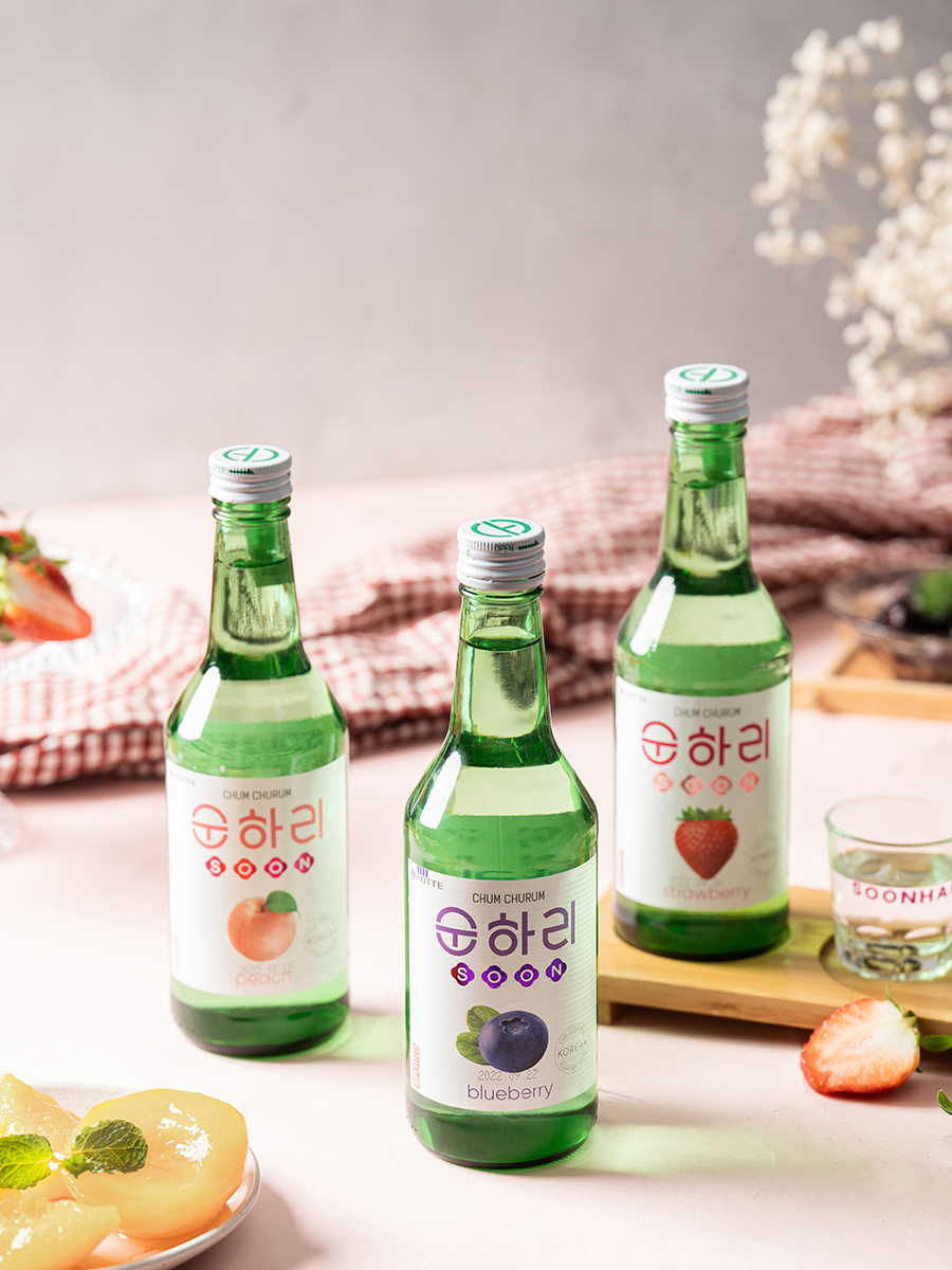 Rượu Soju Chum Churum Lotte Hàn Quốc vị Nho 12% chai 360ml