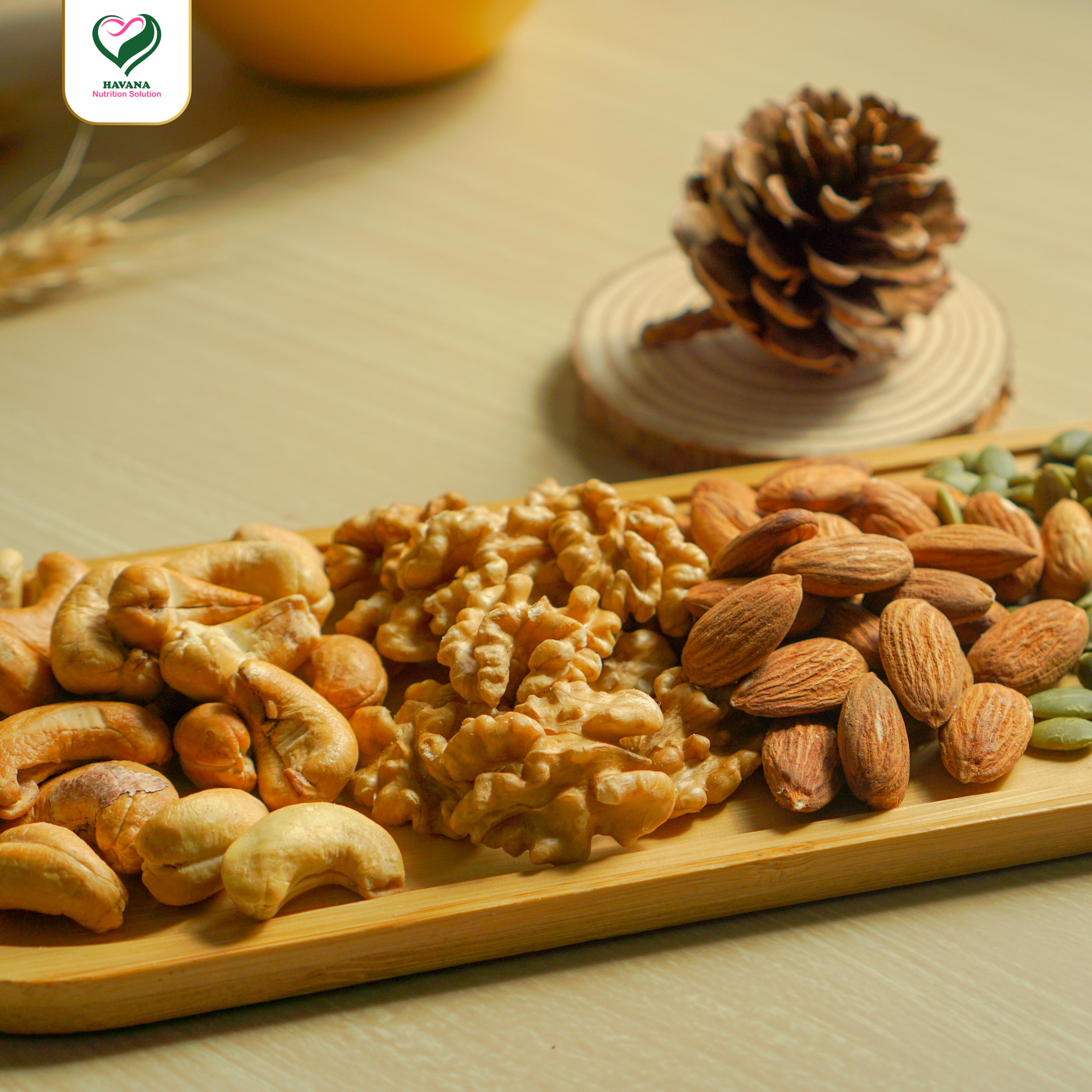Mix 4 Nut 240GR- Havana- Hạt dinh dưỡng Mix 4 tốt cho sức khỏe, healthy