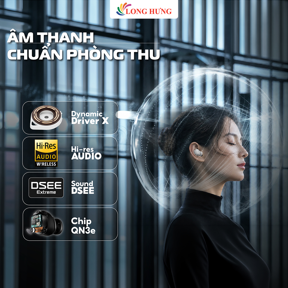 Tai nghe Bluetooth True Wireless Sony WF-1000XM6 - Hàng chính hãng