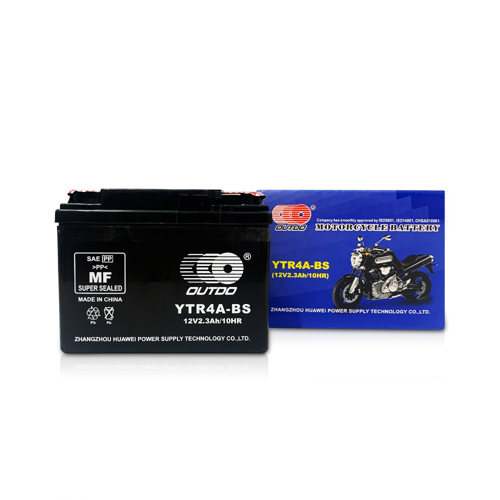 Ắc Quy OUTDO YTR4A-BS (12V-2.3AH) cho xe Honda CL 50, ắc quy cho xe máy nội địa nhật