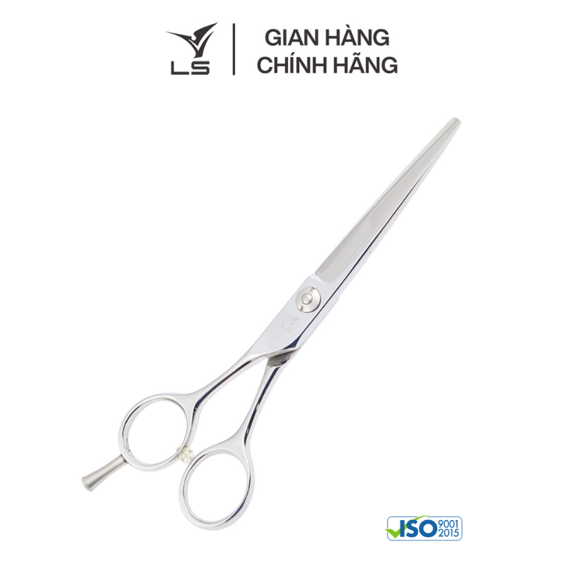 Kéo cắt tóc LS lưỡi thẳng quai cân đối xứng đỡ ngón tháo rời CB15L/6.0