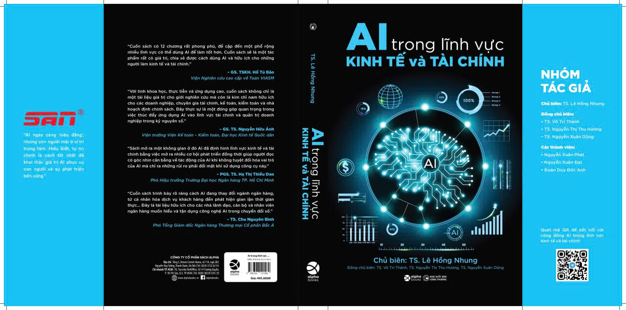 AI TRONG LĨNH VỰC KINH TẾ VÀ TÀI CHÍNH - TS Lê Hồng Nhung (chủ biên) - AlphaBooks