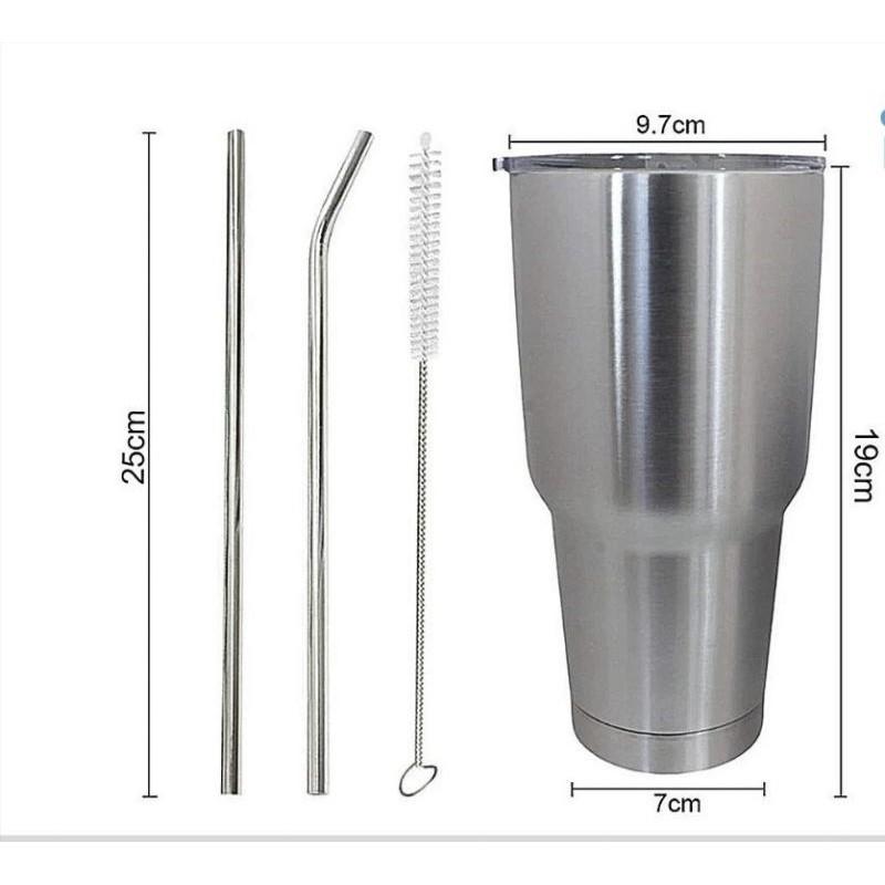 Bình Ly Giữ Nhiệt Thái Lan 900ml Kèm Túi Xách, 2 Ống Hút Và Cọ Rửa