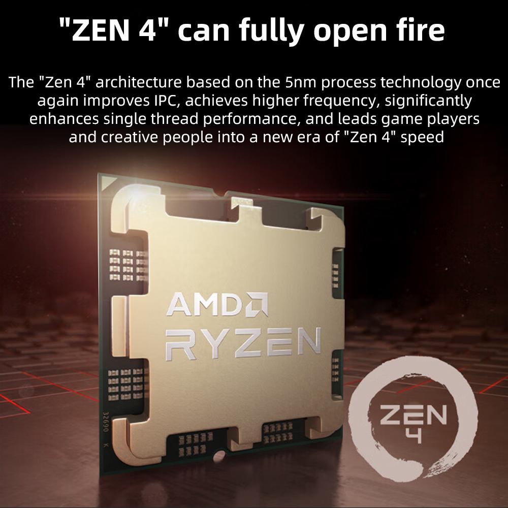 Mới AMD Ryzen 7 7700X R7 7700X 4.5 GHz 8 Nhân 16 Luồng 5NM L3=32M 100-000000591 Ổ Cắm AM5 Nhưng Không Có Tản Nhiệt