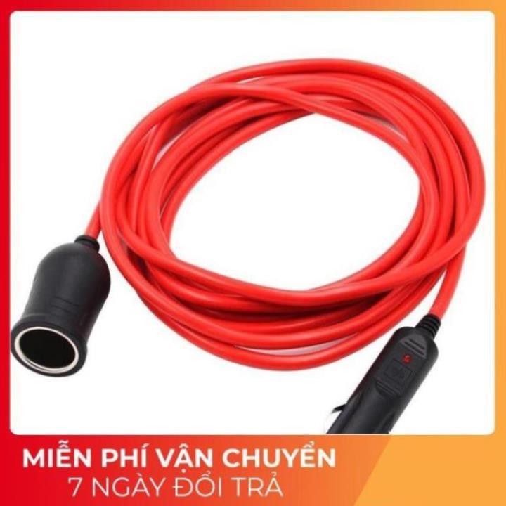 Dây Cáp Nối Dài Tẩu Sạc Lõi Đồng Cho Xe Hơi Ô tô 12V 24V