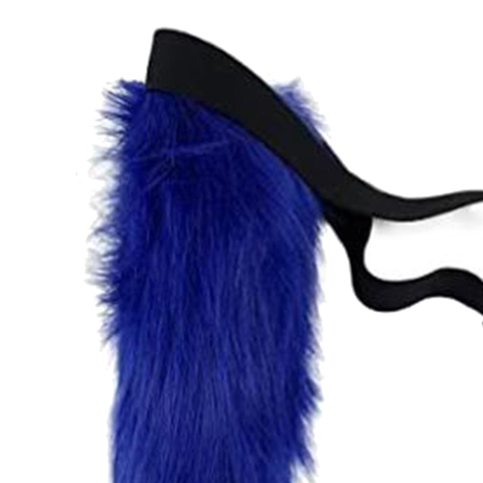 Faux  Ears and Tail Set Cosplay Costume Headpiece Plush for Stage Shows