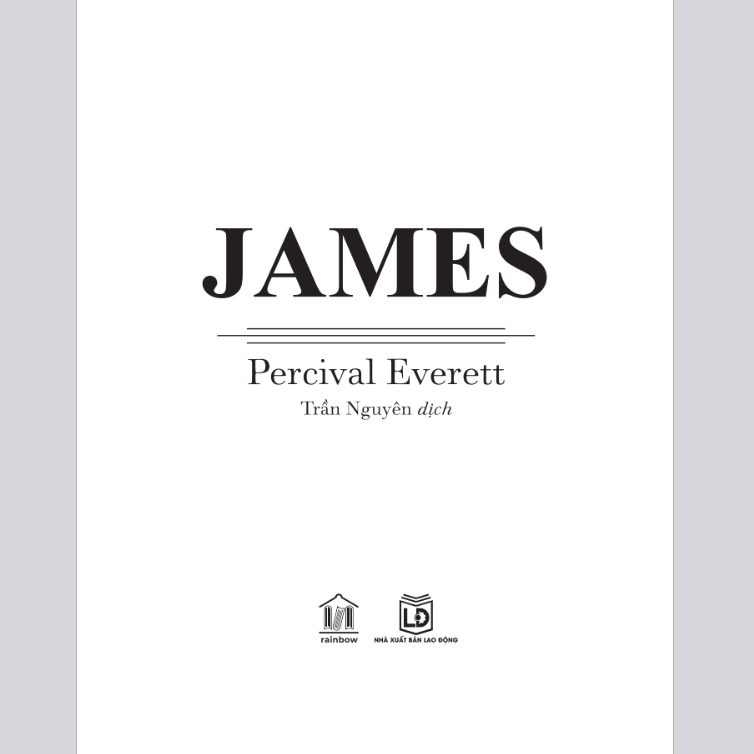 Sách JAMES (Booker Prize Shortlisted) - Percival Everett