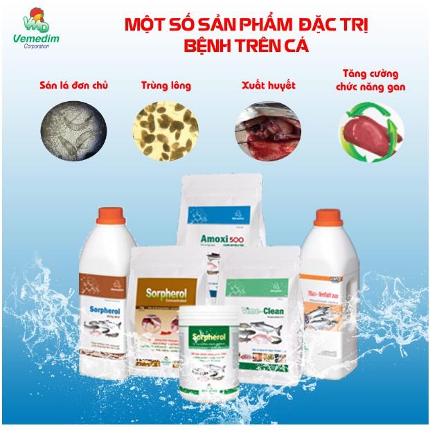 Vime Clean Vemedim - Đặc trị ký sinh trùng trên cá, lươn, ốc, gói 1kg