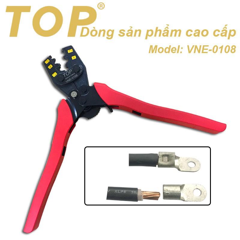 Kìm bấm đầu cote nhanh trợ lực số 08 TOP (1.5 - 10mm2) TOP - VNE-0108 ( kìm bấm cos)