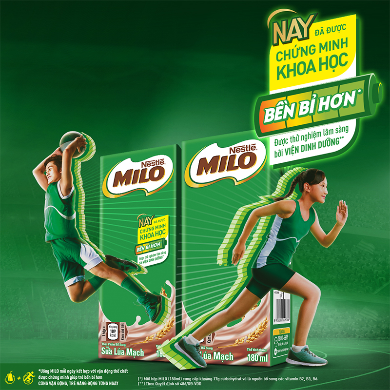 Thùng 48 Hộp Sữa Nestlé MILO Nước (180ml / Hộp) - không màng nhựa