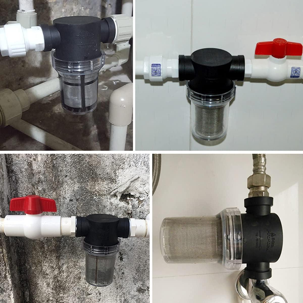 Bộ Lọc Máy Bơm Nước Đường Ống 1/2" Với Bộ Lọc Bằng Thép Không Gỉ 100 Lưới, Bộ Lọc Lưới Nội Tuyến Cho Tưới Vườn