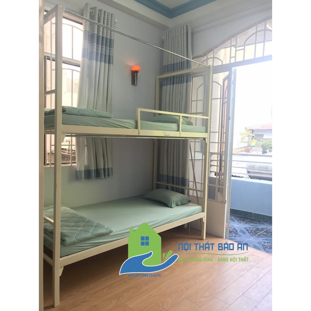 Giường sắt homestay ngang 1m dài 2m cao 2,35m nhiều màu