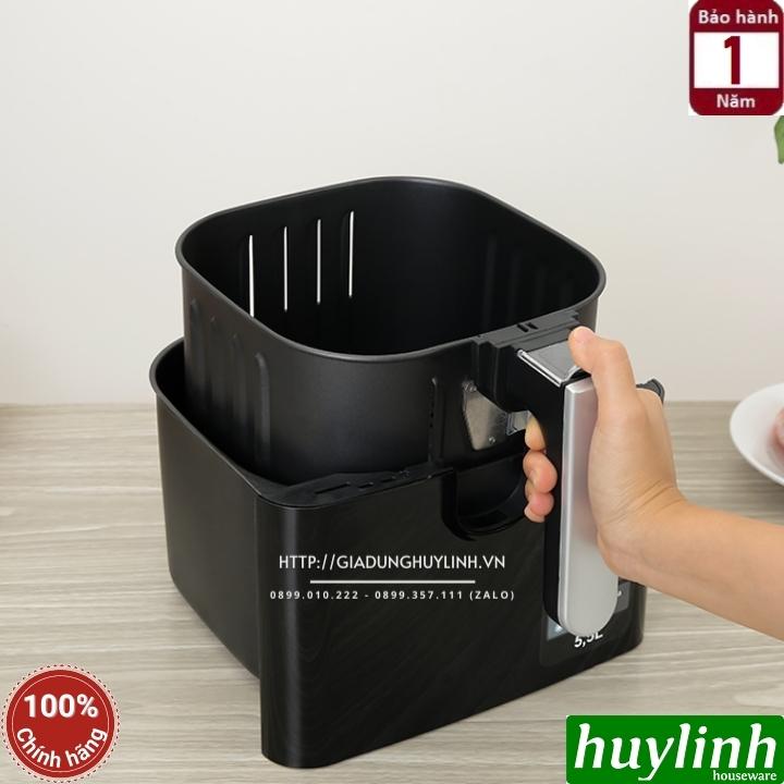 Nồi chiên không dầu Sharp KF-AF55EV-BK - 12 chức năng - Dung tích 5.5 lít - Hàng chính hãng