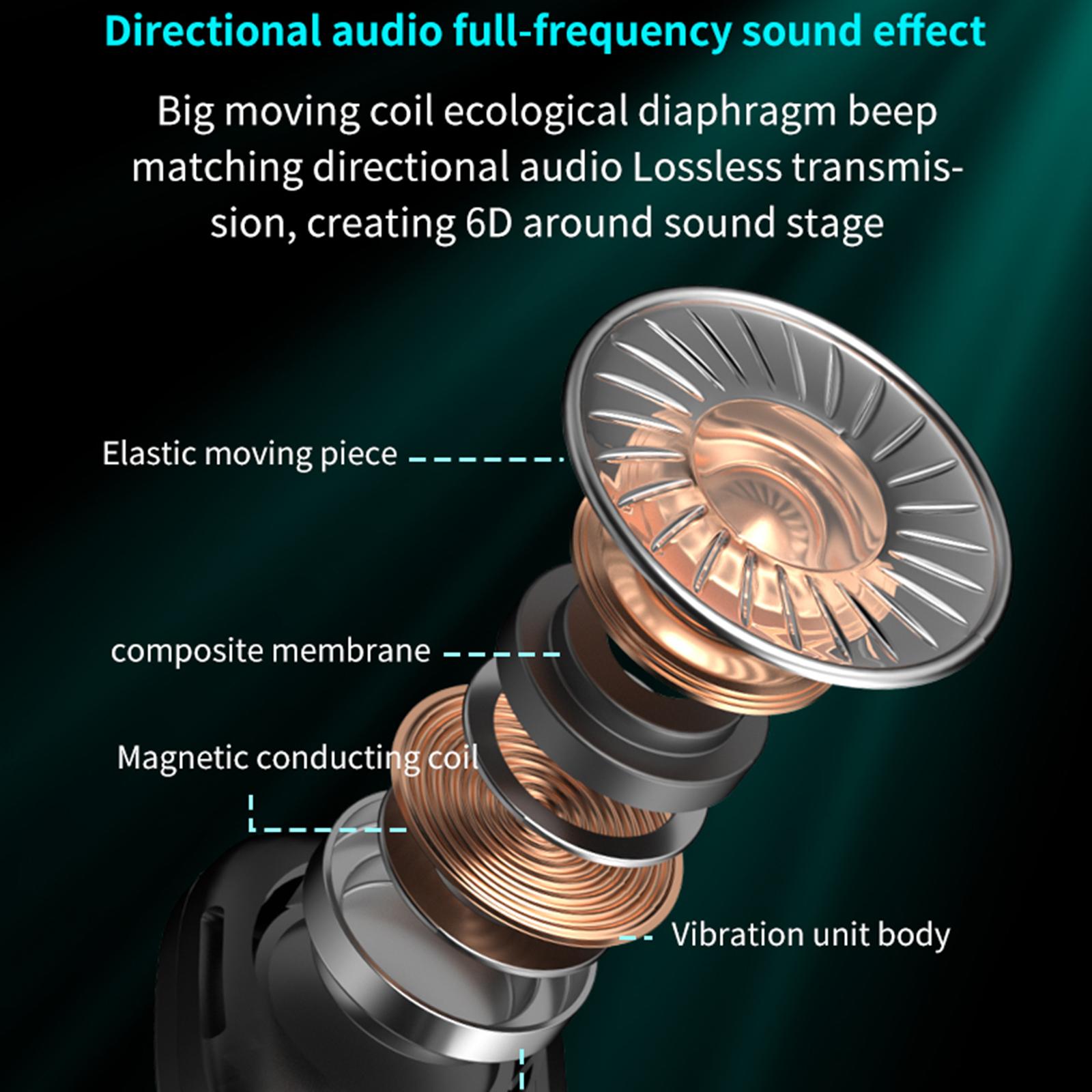 Bone Conduction Wireless Headsets Sport Bluetooth Headphones Ear Hook