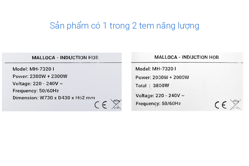 Bếp Âm Đôi Từ Malloca MH-7320 I - Hàng chính hãng