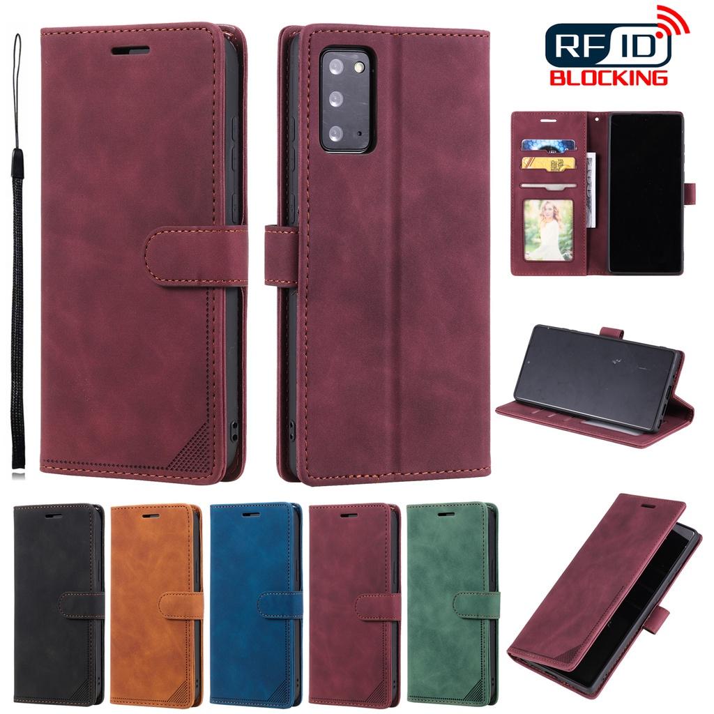 Ốp điện thoại da dạng ví đế lật chống trộm cho SAMSUNG GALAXY NOTE 8 NOTE 9 NOTE10+ / NOTE 10 PRO NOTE20 ULTRA 5G S8 PLUS / S8+ S9 PLUS / S9+