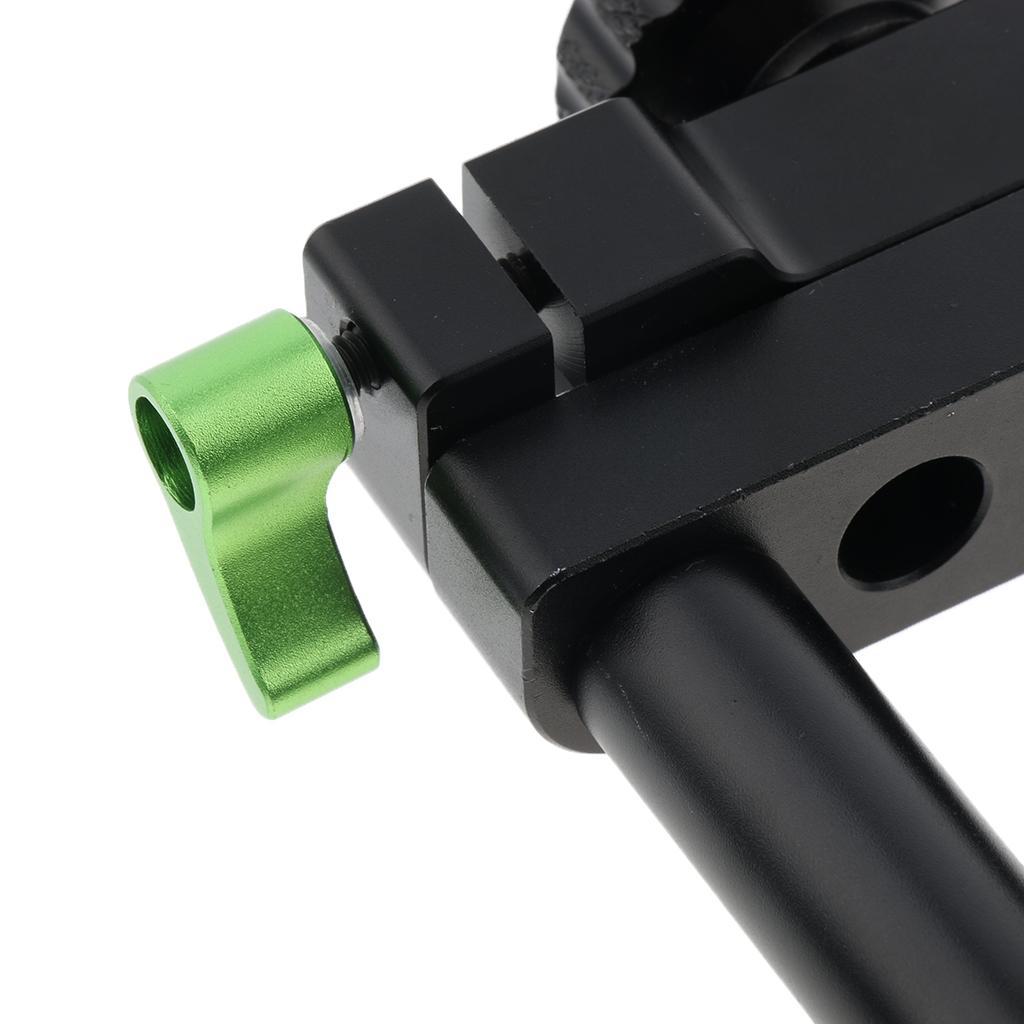 15mm Rail Rod Clamp Railblock for DSLR Camera Shoulder Rig Support System