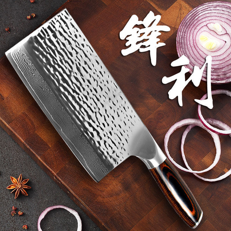DAO - DAO BẾP NHẬT BẢN USUBA THÉP DAMASCUS MÃ FDT113 nt topcomshop vn