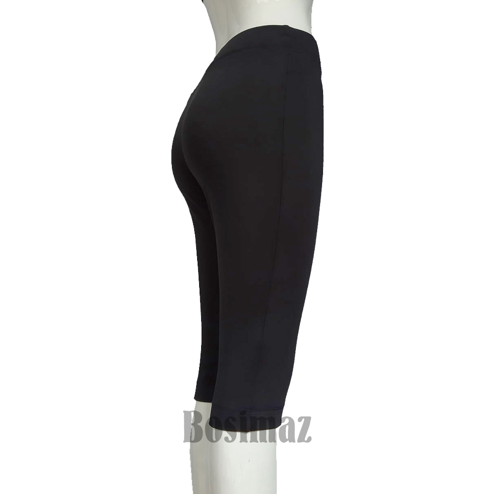 Quần Legging Ngố Bosimaz MS391 không túi màu đen cao cấp, thun co giãn 4 chiều, vải đẹp dày, thoáng mát không xù lông.