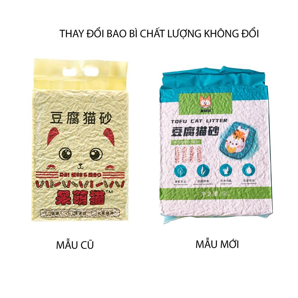 CÁT VỆ SINH CHO MÈO TOFU - CÁT ĐẬU PHỤ ( 2,5KG-6L)