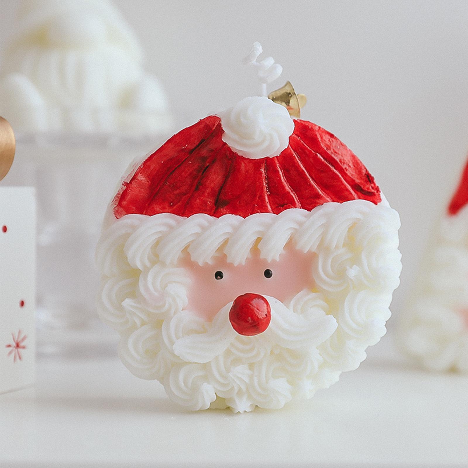 Santa Claus Scented Candles Tealight Candles for Decoration Office Gift
