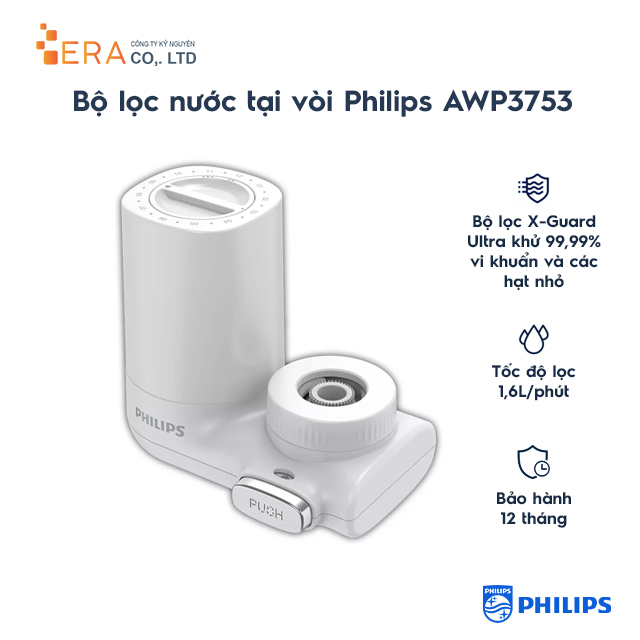 Thiết bị lọc nước tại vòi Philips AWP3753 - Hàng chính hãng